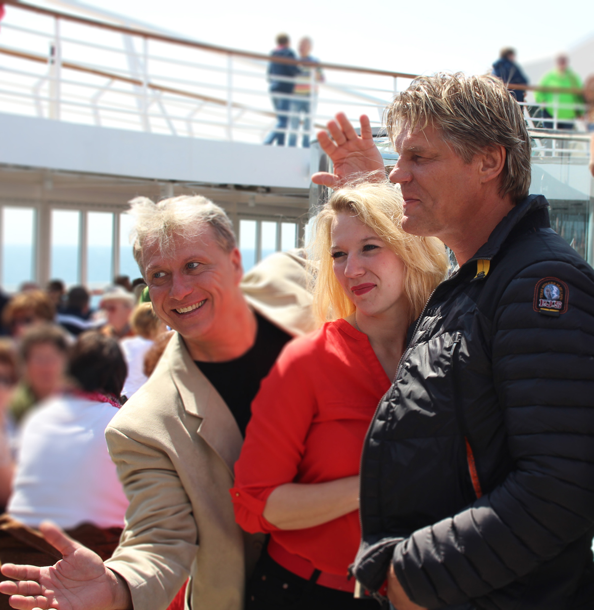 Raymond Donik Schlagersängerin Kristina und Frank Lars an Bord der MS-Artania